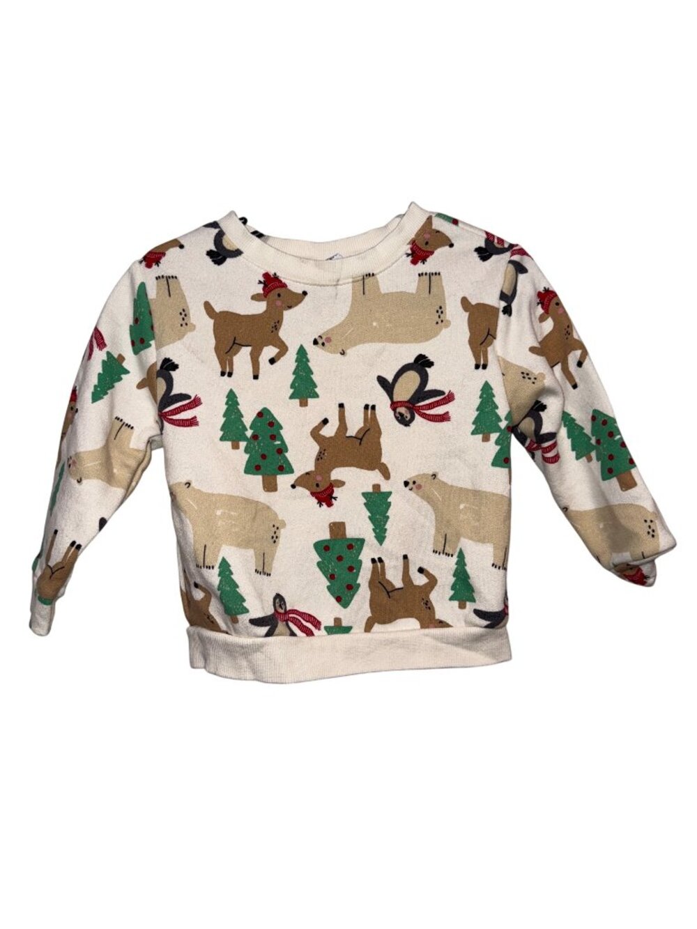 Old Navy Toddler Sweatshirt 18-24 M Holiday Animal Print